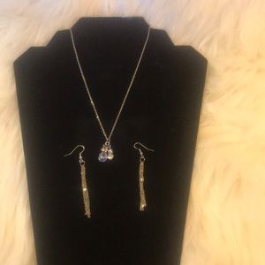 Necklace and earrings